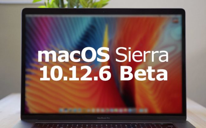 mac os sierra 10.12.6 update