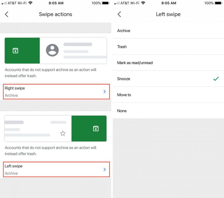 Návod Jak si přizpůsobit gesta v aplikaci Gmail na iPhonu