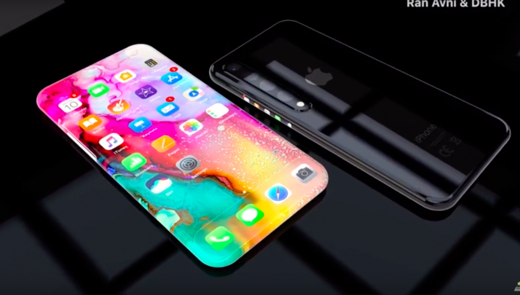 Koncept iPhone 11 Edge s 6,4palcovým displejem bez rámečků