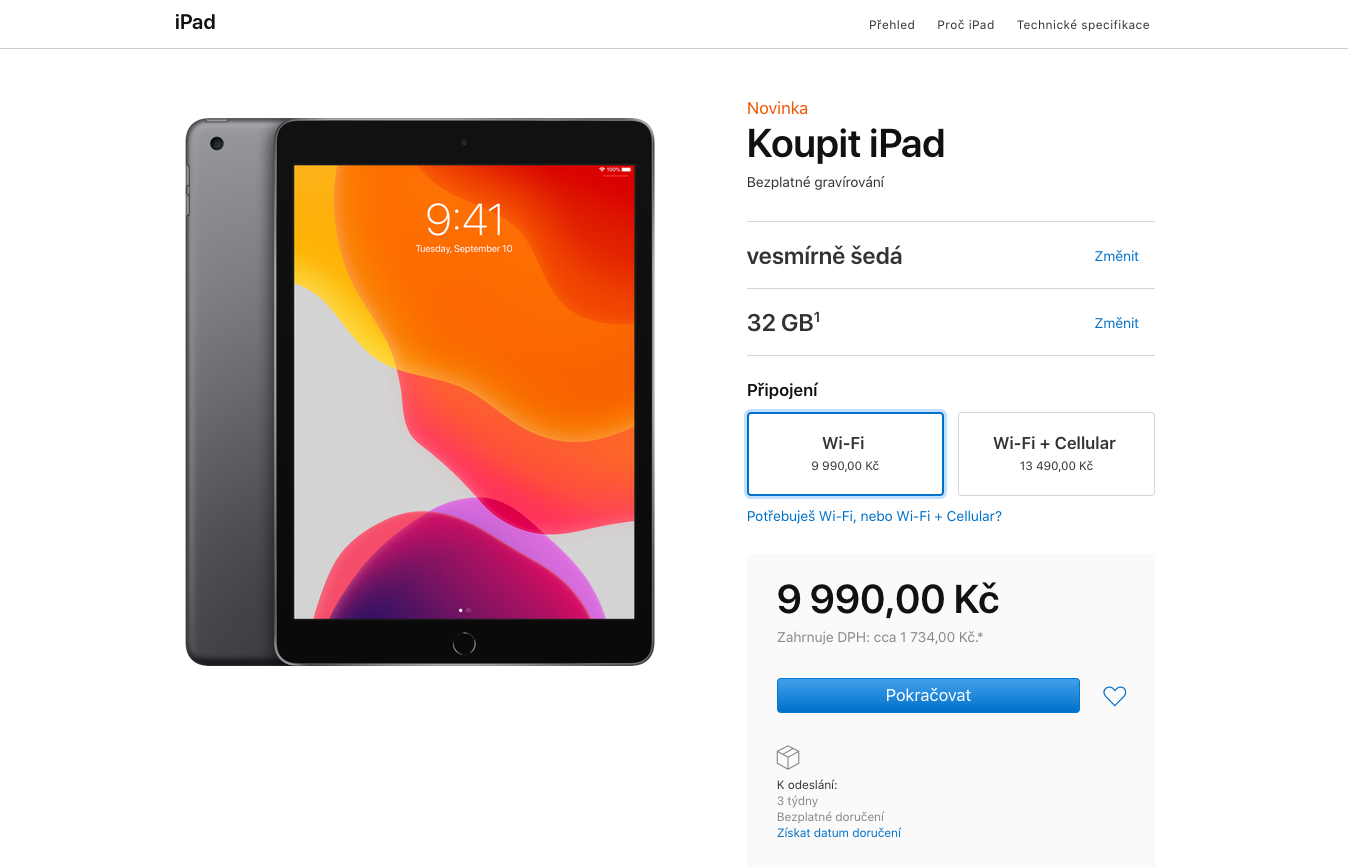 Známe ceny iPadu 7. generace - AppleNovinky.cz